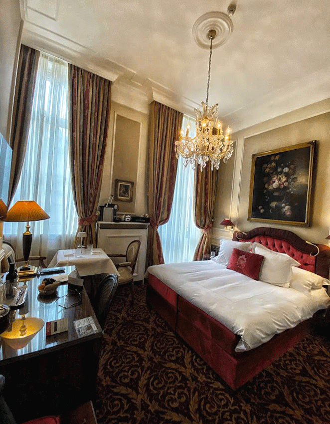 Une chambre de l'hôtel Heritage en temps de Covid